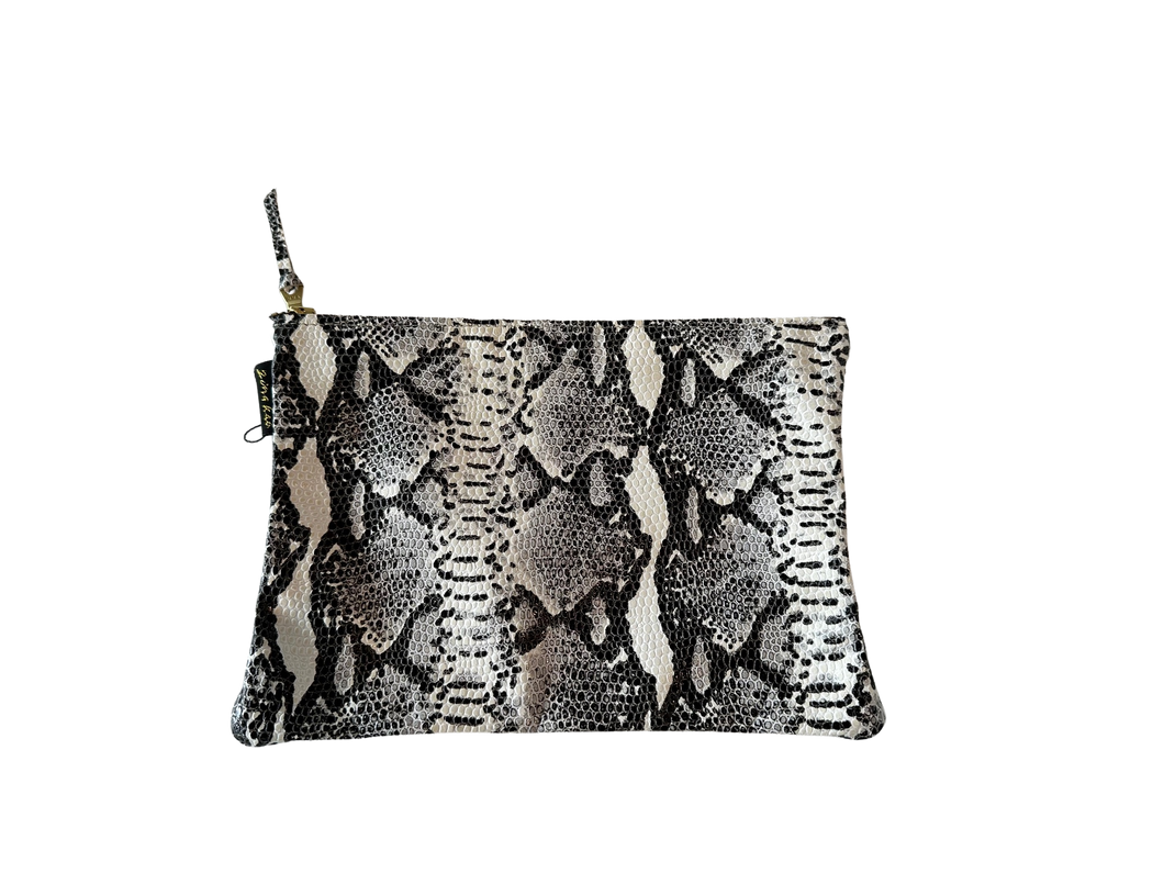 Snakeskin pouch