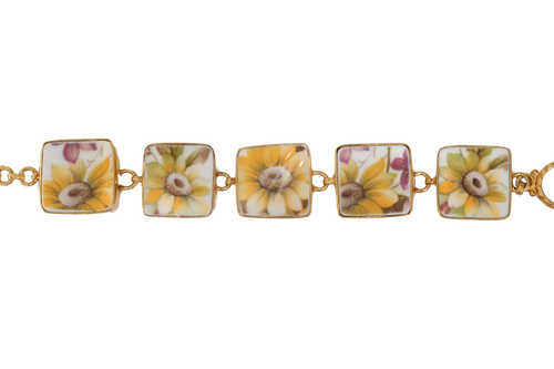 Square Sunflower Bracelet