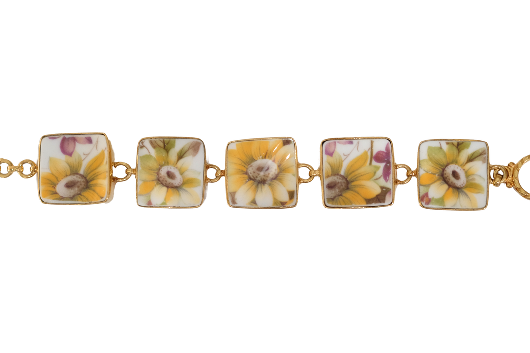 Square Sunflower Bracelet