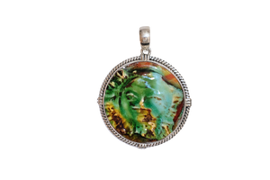 Sunny Face Medallion Pendant