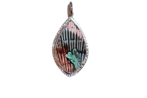 Textured Majolica Pendant