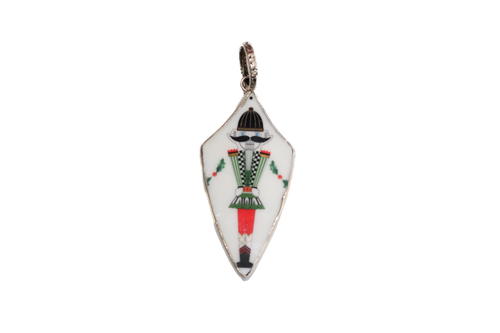 Totally Tikaa Green and Red Nutcracker Pendant