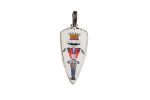 Totally Tikaa Triangular Red and Blue Nutcracker Pendant