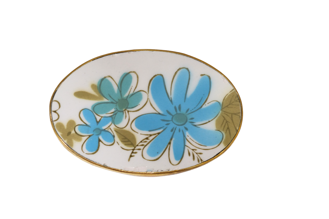 Turquoise Flower Trio Belt Buckle