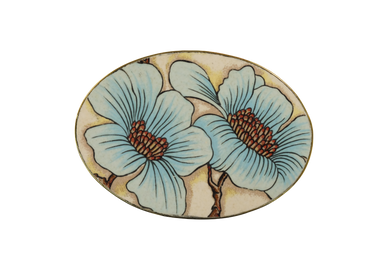 Turquoise floral buckle