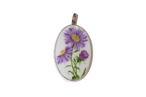 Violet Daisy Pendant