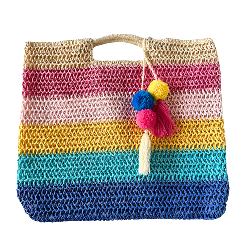 Woven summertime clutch