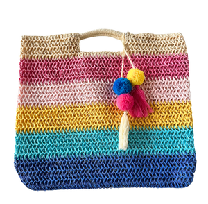 Woven summertime clutch