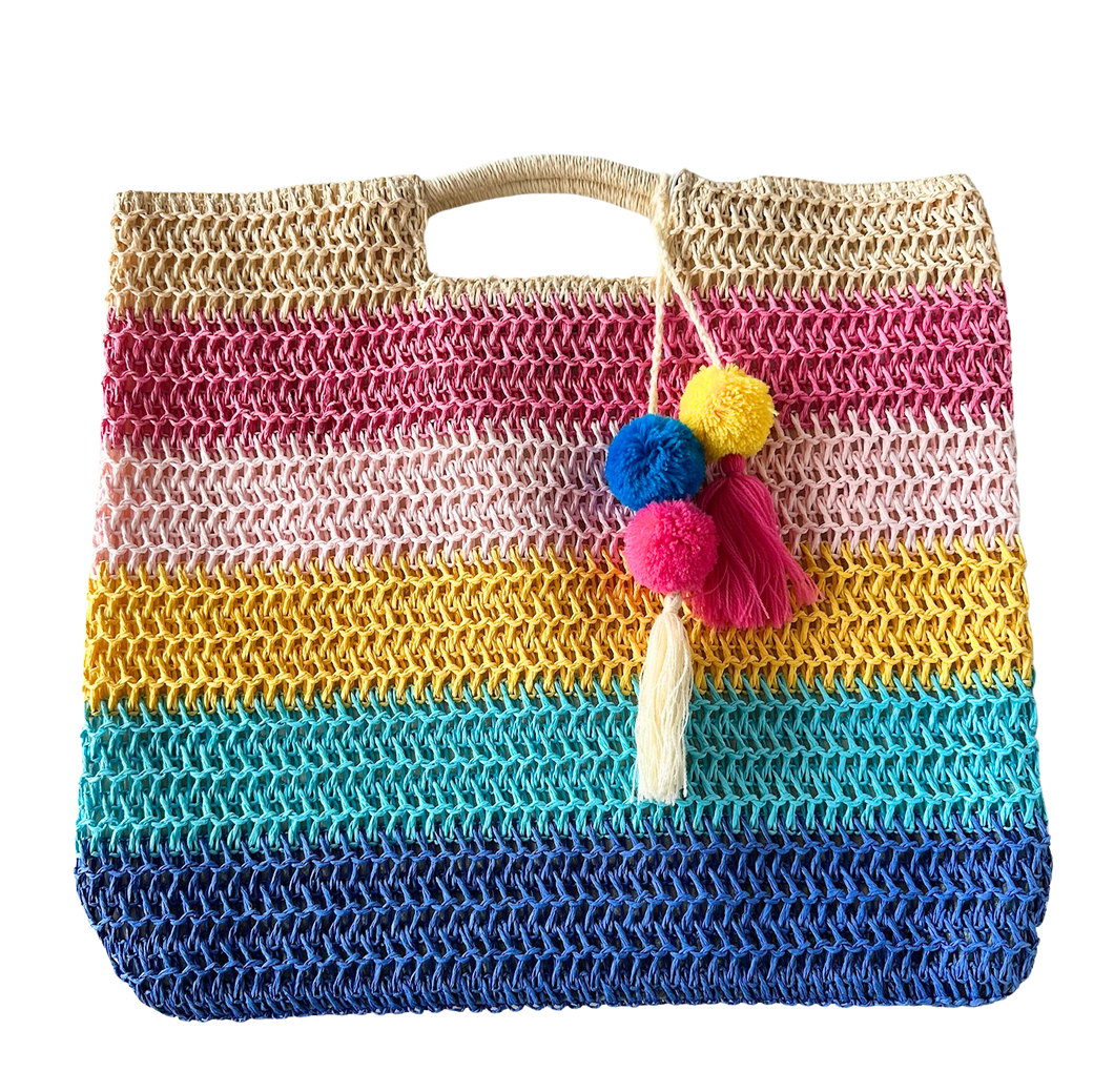 Woven summertime clutch